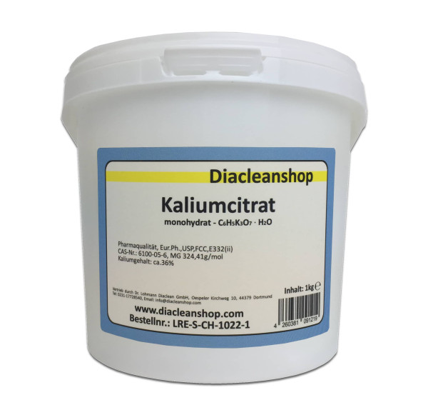 Kaliumcitrat Monohydrat - min 99% Pharmaqualität