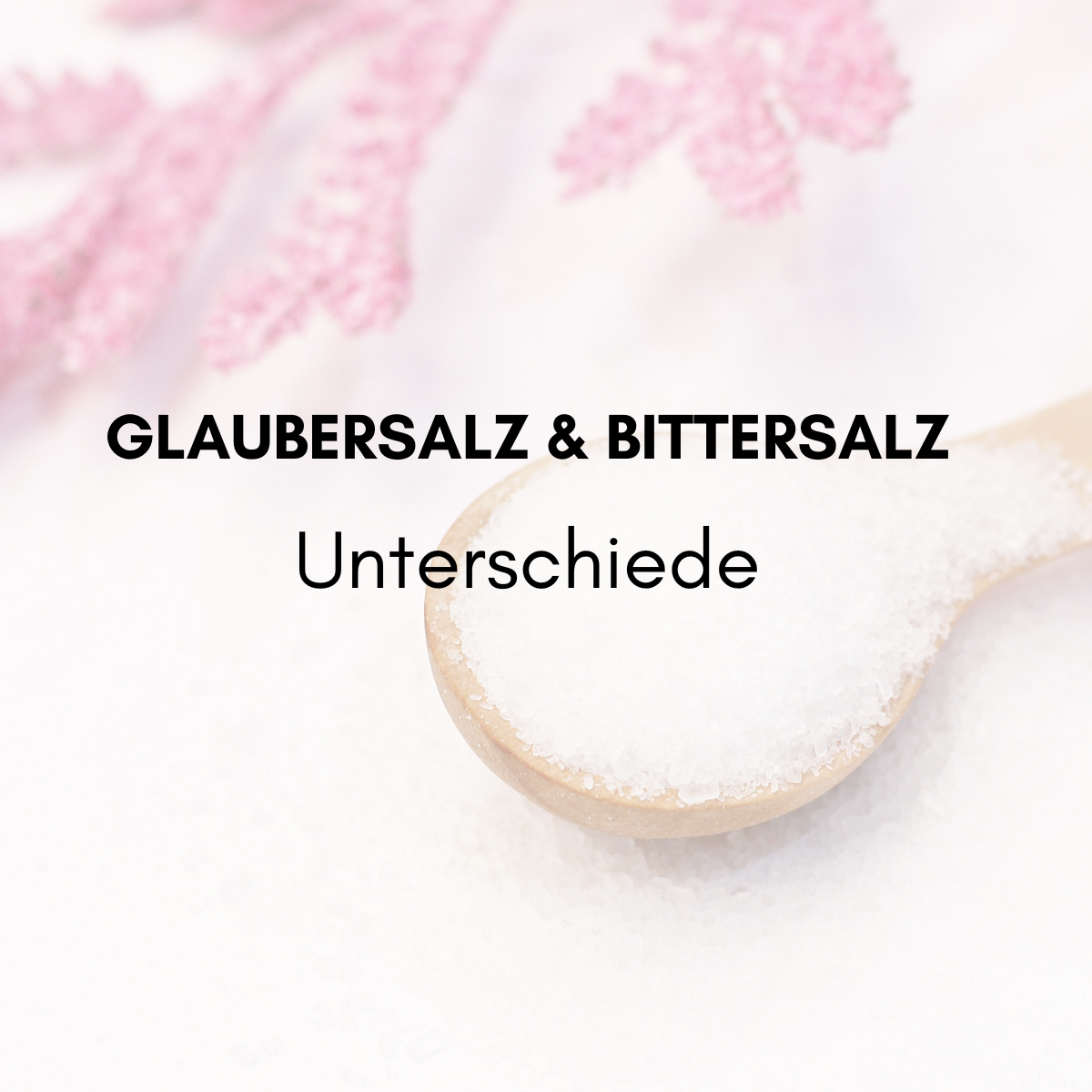 Glaubersalz und Bittersalz Was ist das?